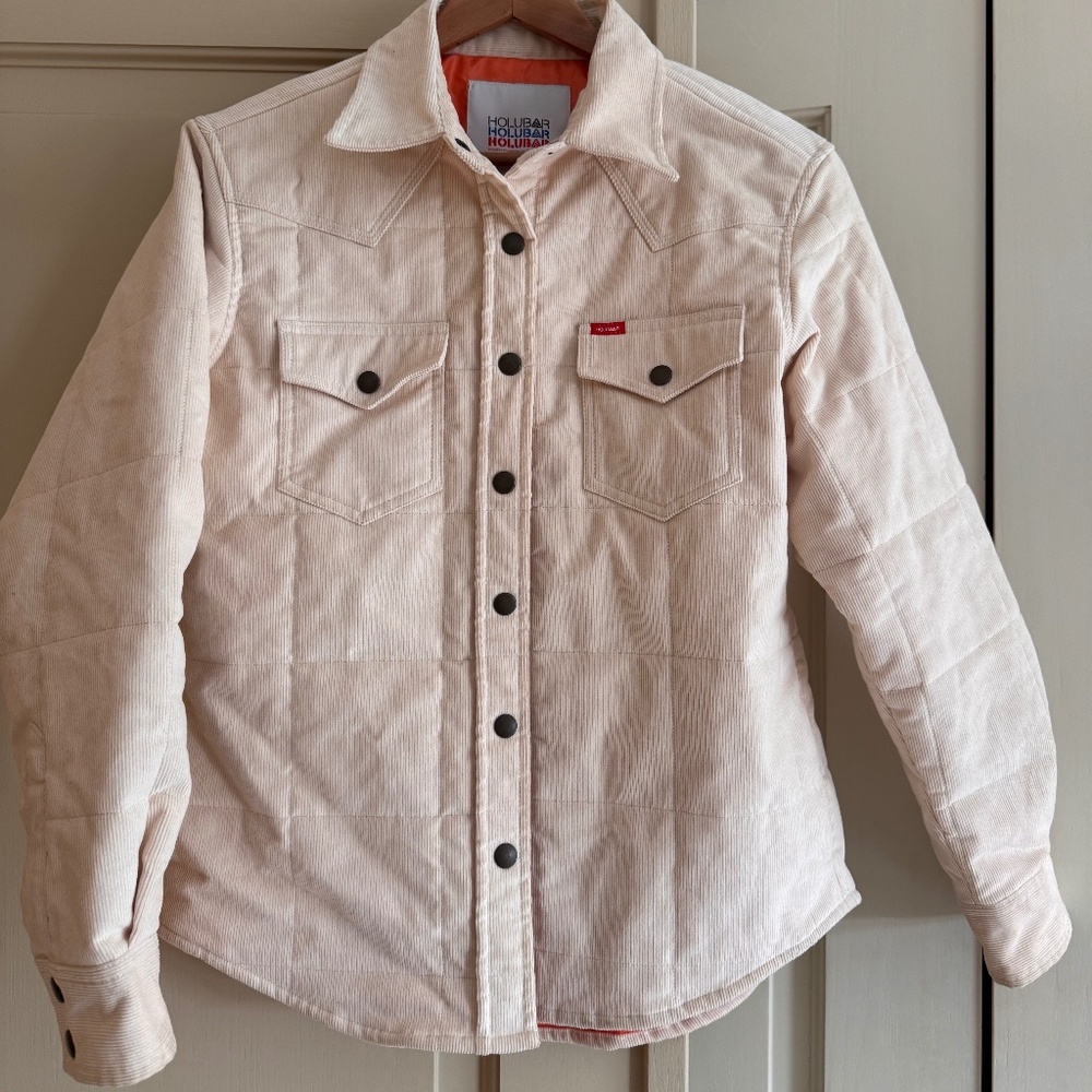 Holubar Montana Padded Shirt - Ivory Corduroy